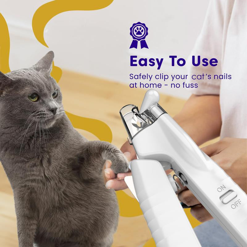 Pet Supplies Cat and Dog Nail Clippers Nail Polishers LED Lights Scissors Cleaning Supplies
